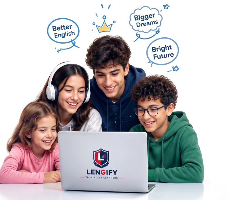 Kids and teens learning together on Lengify